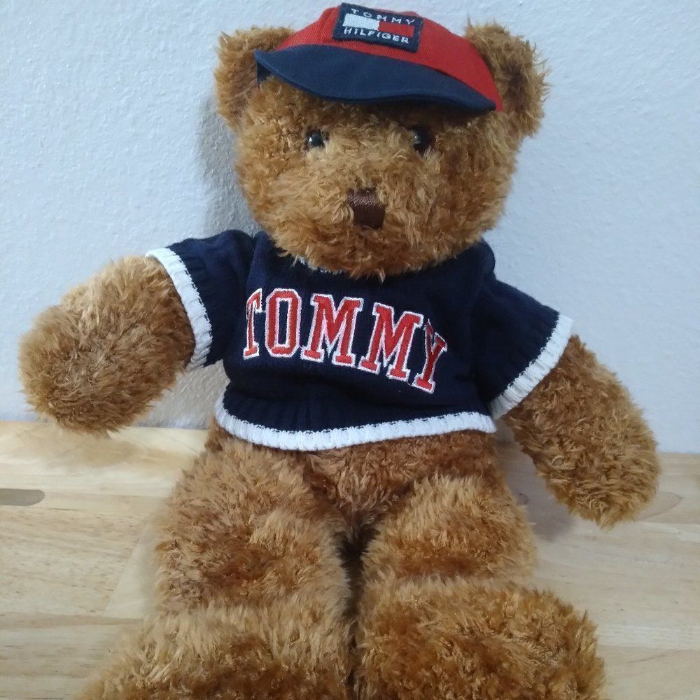 Vintage Tommy Hilfiger Plush Teddy Bear 15"